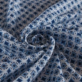 Вискоза 009-16091 белый принтованный