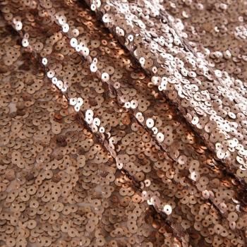 Пайетки на сетке 055-12706 корица однотонный
