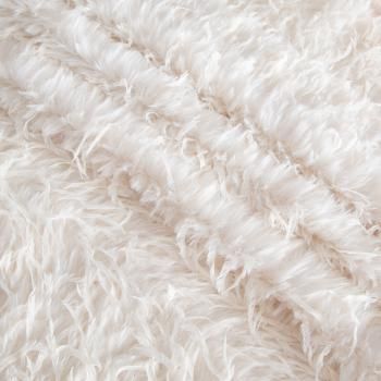 Мех/перо искусственный на трикотажной основе 037-20746 молочный