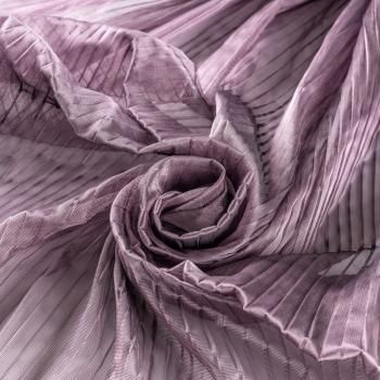 Тюль сетка-гофре Т272-01-27 пудрово-лиловый однотонный