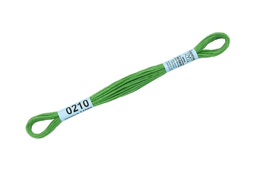 Нитки для вышивания Gamma мулине 8 м 0210 травяной