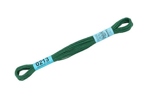 Нитки для вышивания Gamma мулине 8 м 0213 темно-зеленый