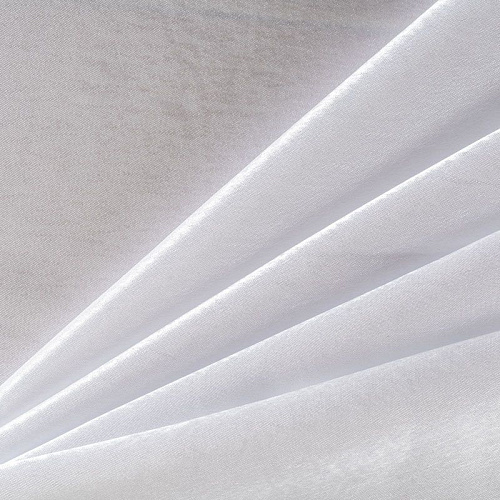 Креп-сатин К33-922 белый однотонный
