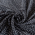 Креп-шифон 027-01878 черный принтованный