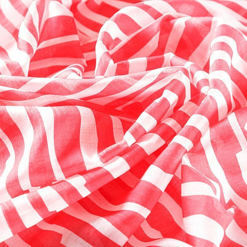 Батист К33-133 бело-красный