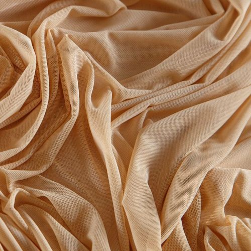 Сетка трикотажная 050-15628 светло-телесный однотонный