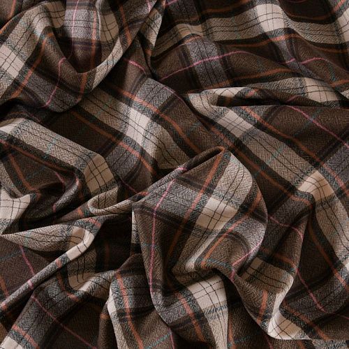 Шерсть 066-12104 коричневый принтованный