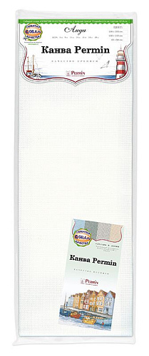 Канва Permin Aida 14 65х50 см 54кл/10см 357/50/101 молочный