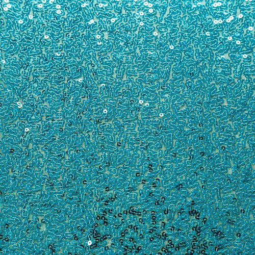 Пайетки на сетке 055-02829 темно-бирюзовый однотонный
