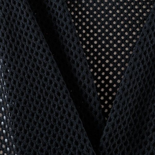 Трикотаж-сетка вязаный 056-08531 черный однотонный
