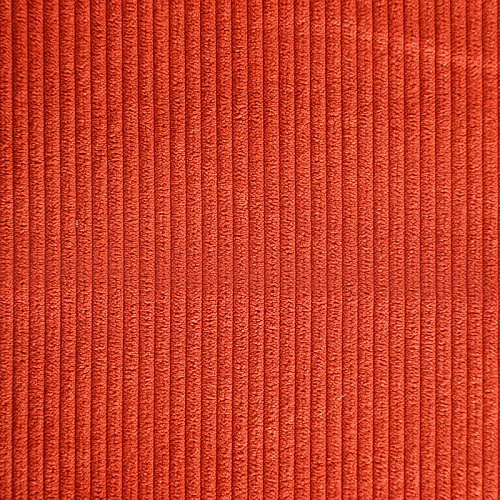 Вельвет 008-06502 красно-терракотовый однотонный